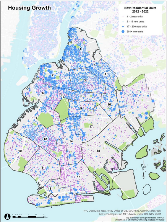 Housing growth map